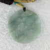 Certified Type A Light Sky Blue with Lavender Patches Jadeite Deer Pendent 一路发财一路有你 20.22g 43.5 by 6.8 mm - Huangs Jadeite and Jewelry Pte Ltd