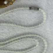 Type A ICY Light Green Jadeite Beads Necklace 13.59g 55cm 3.8mm 156 Beads - Huangs Jadeite and Jewelry Pte Ltd