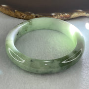Type A Light Blueish Green with Dark Blueish Green Flora piao Hua Bangle Inner Diameter 58.6mm 61.02g 13.0 by 58.6mm (Close to Perfect) - Huangs Jadeite and Jewelry Pte Ltd