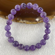 Natural Amethyst Quartz Beads Bracelet 16.03g 14cm 8.0mm 22 Beads - Huangs Jadeite and Jewelry Pte Ltd