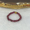 Natural Red Garnet Bead Ring 0.95g 2.6mm 23 Beads - Huangs Jadeite and Jewelry Pte Ltd