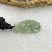 Type A Icy Light Blueish Green Jadeite Ruyi Pendent 3.99g 25.9 by 13.8 by 3.9mm - Huangs Jadeite and Jewelry Pte Ltd