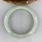 Certified Natural Type A Light Green with  Faint Lavender Patches Jadeite Bangle 62.580g Internal Diameter 58.5mm 12.5 by 9.2mm (Very Slight Internal Lines) - Huangs Jadeite and Jewelry Pte Ltd