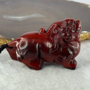 Natural African Rosewood Pixiu Handplay 天然非洲紫檀貔貅手把件 47.35g 35.6 by 28.2 by 43.4mm - Huangs Jadeite and Jewelry Pte Ltd
