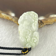 Type A Green and Lavender Jadeite Pixiu Necklace 14.48g 30.7 by 17.5 by 11.5mm - Huangs Jadeite and Jewelry Pte Ltd