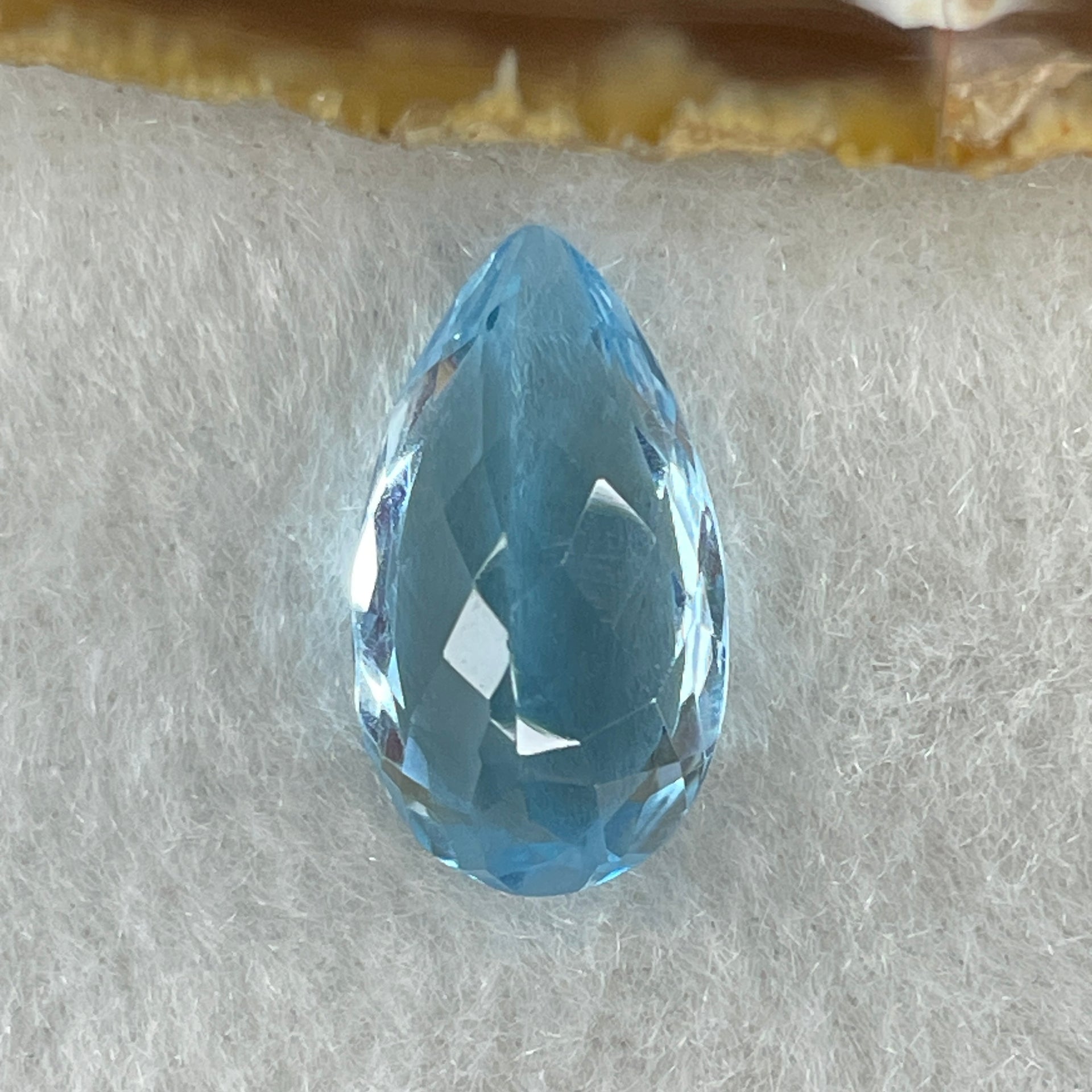 Natural Sky Blue Topaz Teardrop Shape 7.43ct 16.0 by 9.0 by 7.0mm - Huangs Jadeite and Jewelry Pte Ltd