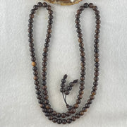 Natural Vietnam Agarwood Beads Necklace 21.14g 68cm 6.9mm 108 Beads - Huangs Jadeite and Jewelry Pte Ltd