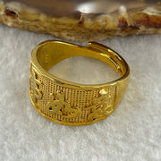 999 Gold Plated Ring (Adjustable Size) 5.56g 12.1 by 1.9mm - Huangs Jadeite and Jewelry Pte Ltd