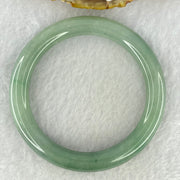Type A Blueish Green Jadeite Bangle Internal Diameter 53.9mm 43.94g 9.3 by 9.3mm (Internal Lines) - Huangs Jadeite and Jewelry Pte Ltd
