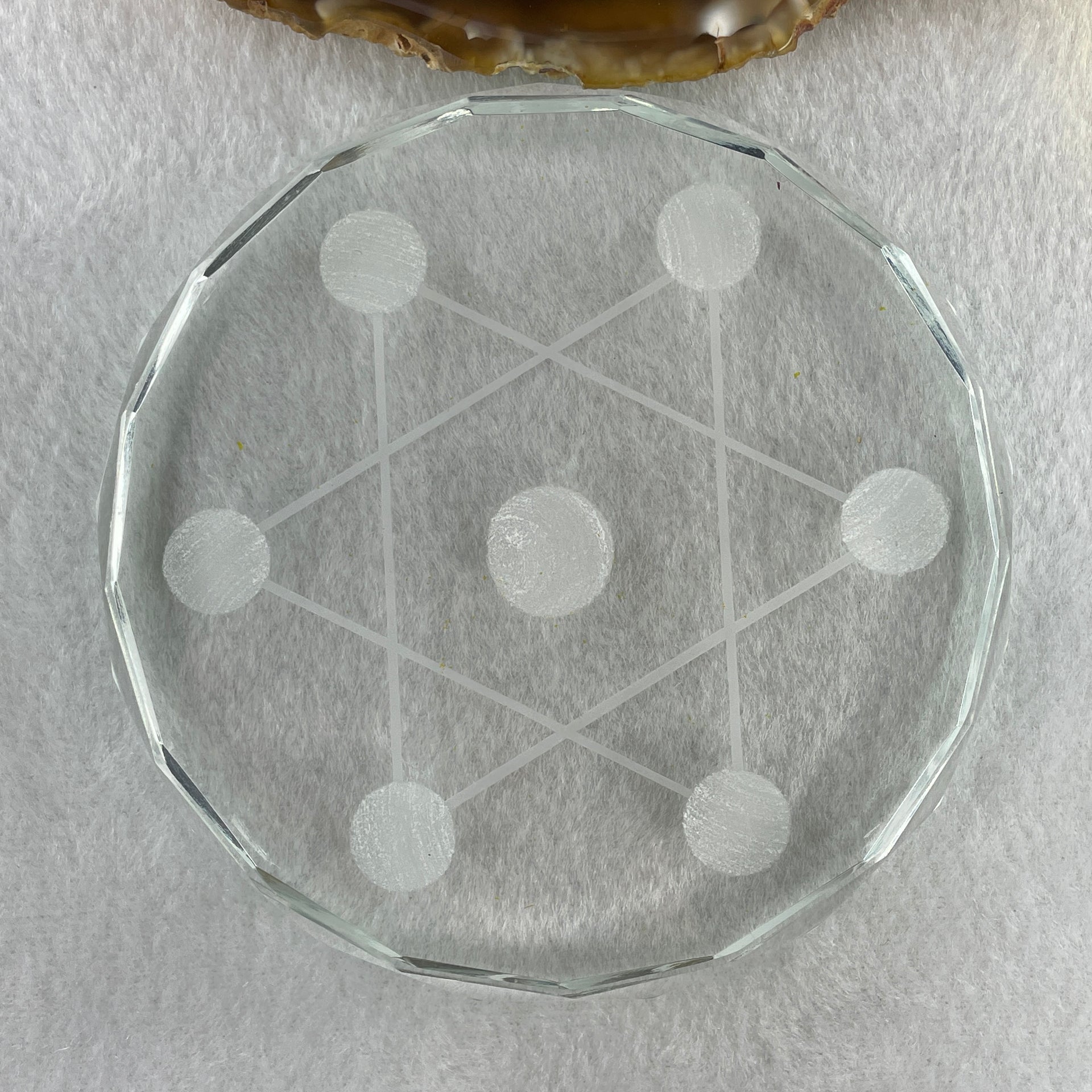 Natural Green Aventurine 20.8mm with Yellow Liuli 29.5mm 7 Sphere Balls Set with 7 Star Base Display 332.9g 100.8 by 40.5mm - Huangs Jadeite and Jewelry Pte Ltd