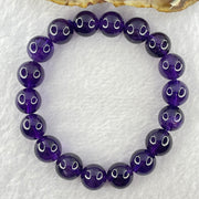 Good Grade Natural Amethyst Bracelet 39.64g 18cm 12.1mm 18 Beads - Huangs Jadeite and Jewelry Pte Ltd