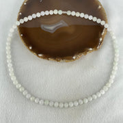 Type A Full Faint Lavender Jadeite Beads Necklace 65.30g 54cm 8.2mm 70 Beads - Huangs Jadeite and Jewelry Pte Ltd