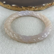 Natural Purple Flower Agate Bangle Set 77.78g Inner Diameter 55.7mm 9.6 by 10.5mm (Perfect) - Huangs Jadeite and Jewelry Pte Ltd