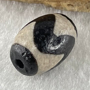Natural Powerful Tibetan Old Oily Agate Tiger Tooth Daluo Dzi Bead Heavenly Master (Tian Zhu) 2.04g 14.1 by 10.0mm - Huangs Jadeite and Jewelry Pte Ltd
