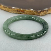 Type A Blueish Green Jadeite Bangle Internal Diameter 51.0mm 31.55g 8.0 by 8.3mm (Slight Internal Lines) - Huangs Jadeite and Jewelry Pte Ltd