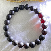 Natural Iron Blood King Amber Beads Bracelet 天然铁血王琥珀手链 10.50g 17cm 9.8mm 21 Beads - Huangs Jadeite and Jewelry Pte Ltd