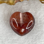 Natural Ferruginous Quartz Heart Shape Charm 1.53g 11.4 by 12.9 by 7.3mm - Huangs Jadeite and Jewelry Pte Ltd