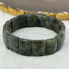 Natural Labradorite Bracelet 37.25g 17cm 16.3 by 12.2 by 6.7mm 16pcs - Huangs Jadeite and Jewelry Pte Ltd