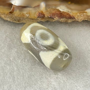 Natural Powerful Tibetan Old Oily Agate 3 Eyes Dzi Bead Heavenly Master (Tian Zhu) 三眼天诛 3.23g 19.9 by 10.4mm - Huangs Jadeite and Jewelry Pte Ltd