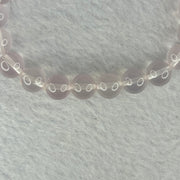 Natural Rose Quartz Beads Bracelet 天然玫瑰石英珠手链20.88g 16cm 8.9mm 22 Beads - Huangs Jadeite and Jewelry Pte Ltd