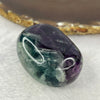 Natural Deep Intense Purple and Green Fluorite Crystal Mini Display 81.41g 46.4 by 35.0 by 24.8mm - Huangs Jadeite and Jewelry Pte Ltd