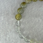 Natural Blue Rabbit Hair Rutilated Quartz Beads Bracelet 22.20g 18cm 8.8mm 26 Beads - Huangs Jadeite and Jewelry Pte Ltd