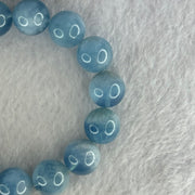 Natural Aquamarine Beads Bracelet 60.65g 18.5cm 14.5mm 15 Beads - Huangs Jadeite and Jewelry Pte Ltd