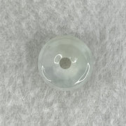 Type A Icy White Jadeite Ping An Kou Donut Charm Pendant 1.62g 12.7 by 4.8mm - Huangs Jadeite and Jewelry Pte Ltd