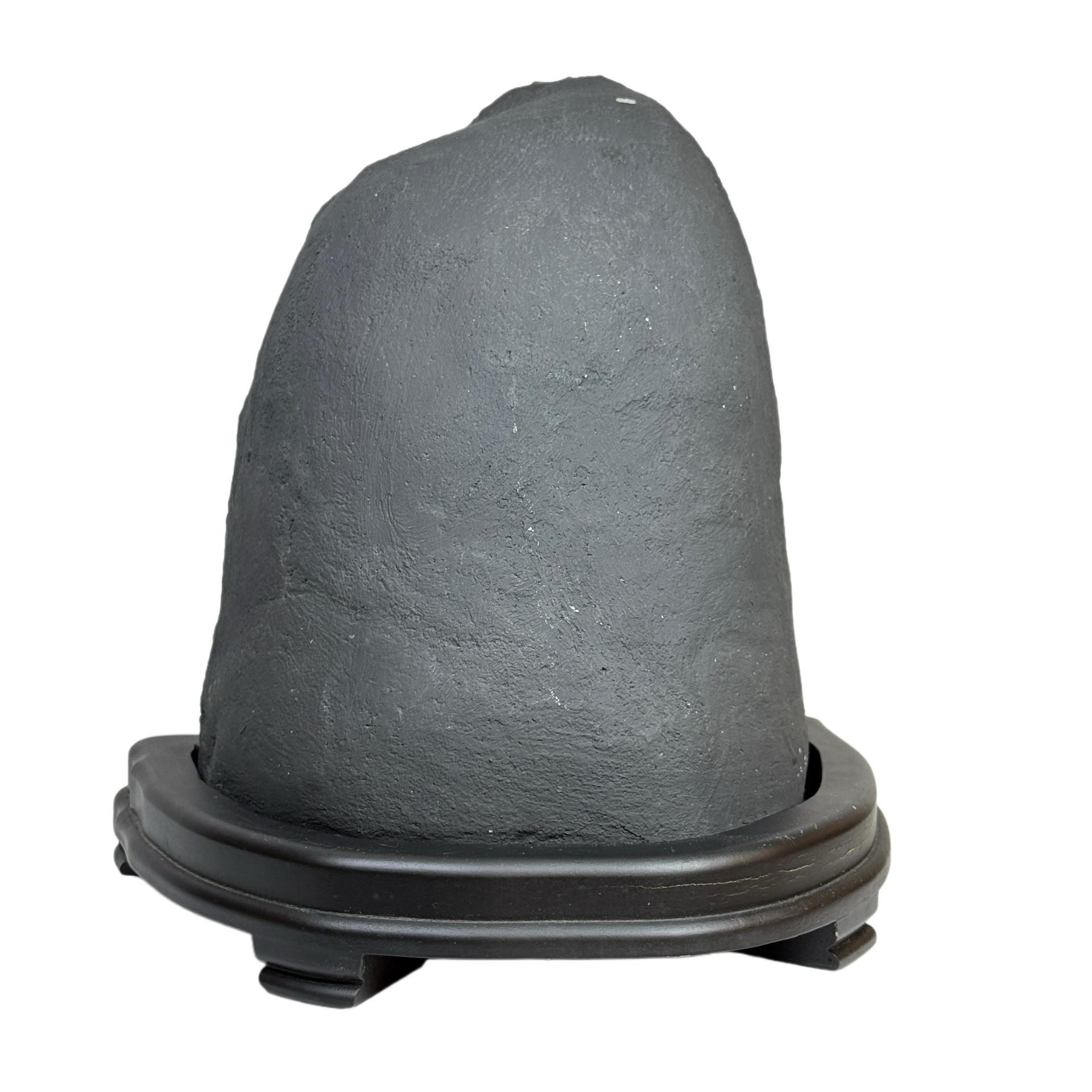 Natural Triangular Shape Amethyst Cave with Wooden Display 12,879.2g 285.0 by 240.0 by 300.0mm - Huangs Jadeite and Jewelry Pte Ltd