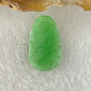 Type A Old Mine Spicy Green Jadeite Ruyi Charm Stone For Setting 0.36g 14.1 by 8.3mm by 1.4mm - Huangs Jadeite and Jewelry Pte Ltd