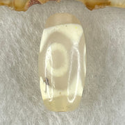 Natural Powerful Tibetan Old Oily Agate 3 Eyes Dzi Bead Heavenly Master (Tian Zhu) 三眼天诛 2.80g 20.1 by 9.9mm - Huangs Jadeite and Jewelry Pte Ltd