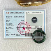 Opaque Type A Old Mine Spicy Green Jadeite Ring 9.56g 12.6 by 4.5mm US8 HK17.8 - Huangs Jadeite and Jewelry Pte Ltd