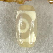 Natural Powerful Tibetan Old Oily Agate 3 Eyes Dzi Bead Heavenly Master (Tian Zhu) 三眼天诛 3.30g 20.1 by 10.6mm - Huangs Jadeite and Jewelry Pte Ltd