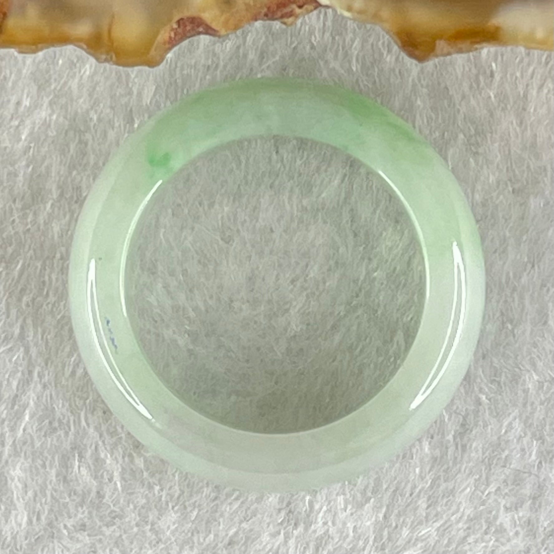 Type A Lavender Green with Green Patches Jadeite Ring 2.96g 6.0 by 3.4mm US4.3/HK 9 (Very Slight Internal Line) - Huangs Jadeite and Jewelry Pte Ltd