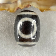 Natural Powerful Tibetan Old Oily Agate 1 Eye With Swastika Dzi Bead (Hotu Dzi) 4.29g 17.5 by 12.7mm - Huangs Jadeite and Jewelry Pte Ltd