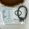 Natural Black Auralite Crystal Bracelet 黑极光手链 20.06g 8.9 mm 22 Beads - Huangs Jadeite and Jewelry Pte Ltd