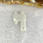 Type A faint Green Lavender Jadeite Axe with 2.51g 2.51mm by 15.4mm by 3.7mm - Huangs Jadeite and Jewelry Pte Ltd