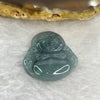 Type A Semi Icy Blueish Green Jadeite Milo Buddha Pendant 5.12g 23.0 by 23.5 by 4.8mm - Huangs Jadeite and Jewelry Pte Ltd
