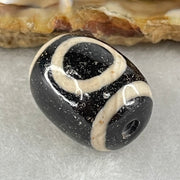 Natural Powerful Tibetan Old Oily Agate 1 Eye With Swastika Dzi Bead (Hotu Dzi) 4.91g by 17.5 by 16.6mm - Huangs Jadeite and Jewelry Pte Ltd