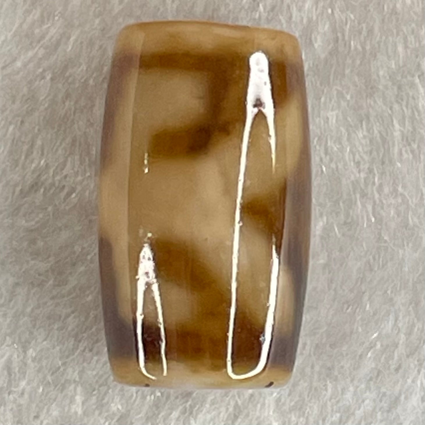 Natural Powerful Tibetan Old Oily Agate Patina Guiren Tairen Human Dzi Bead Totem Amulet Heavenly Master (Tian Zhu) 贵人天诛 4.75g 19.8 by 11.8mm - Huangs Jadeite and Jewelry Pte Ltd