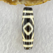 Natural Powerful Tibetan Old Oily Agate 2-Eye Vajra Dzi Bead Heavenly Master (Tian Zhu) 二眼天珠 7.36g 38.5 by 11.3mm - Huangs Jadeite and Jewelry Pte Ltd