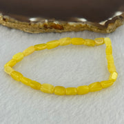 Natural Butterscotch Amber Beads Bracelet 2.29g 15.5cm 5.1mm 24pcs - Huangs Jadeite and Jewelry Pte Ltd