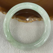 Type A Light Green Jadeite Bangle 61.11g Inner Diameter 58.5mm 10.1 by 10.7mm (Slight Internal Lines) - Huangs Jadeite and Jewelry Pte Ltd