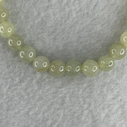 Special Edition Natural Type A Light Green with Yellow Jadeite Male Pixiu 20.9 by 17.7 by 13.0mm with Jadeite Beads Bracelet 22.18g 16cm 7.0mm 25 Beads - Huangs Jadeite and Jewelry Pte Ltd