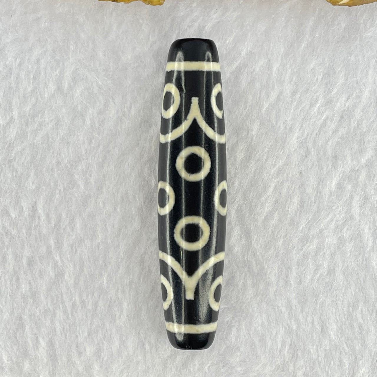 Natural Powerful Tibetan Old Oily Agate 15 Eyes Dzi Bead Heavenly Master (Tian Zhu) 十五眼天珠 15.48g 58.0 by 13.2mm - Huangs Jadeite and Jewelry Pte Ltd