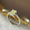 Natural Opal In 925 Sliver Ring 1.67g 6.7 by 4.9 by 3.6 mm Adjustable Size - Huangs Jadeite and Jewelry Pte Ltd
