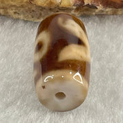 Natural Powerful Tibetan Old Oily Agate Patina Guiren Tairen Human Dzi Bead Totem Amulet Heavenly Master (Tian Zhu) 贵人天诛 4.73g 19.8 by 11.7mm - Huangs Jadeite and Jewelry Pte Ltd