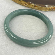 Type A Blueish Green Jadeite Bangle Inner Diameter 54.7mm 32.15g 9.1 by 6.8 (Perfect) - Huangs Jadeite and Jewelry Pte Ltd
