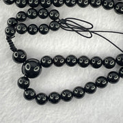 Natural Black Amber Beads Necklace 天然黑琥珀项链 39.36g 88cm 13.0mm 1 Bead 10mm 1 Bead 8.7mm 108 Beads - Huangs Jadeite and Jewelry Pte Ltd