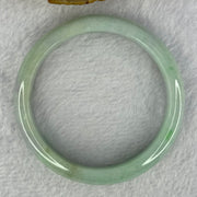 Type A Light Green with Bright Green Patches and Lavender Jadeite Bangle 54.16g Internal Diameter 58.4mm 12.6 by 7.9mm (Very Slight External Rough) - Huangs Jadeite and Jewelry Pte Ltd